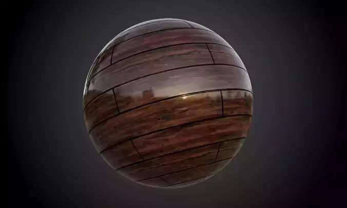 Wood Planks Dark Seamless PBR Texture