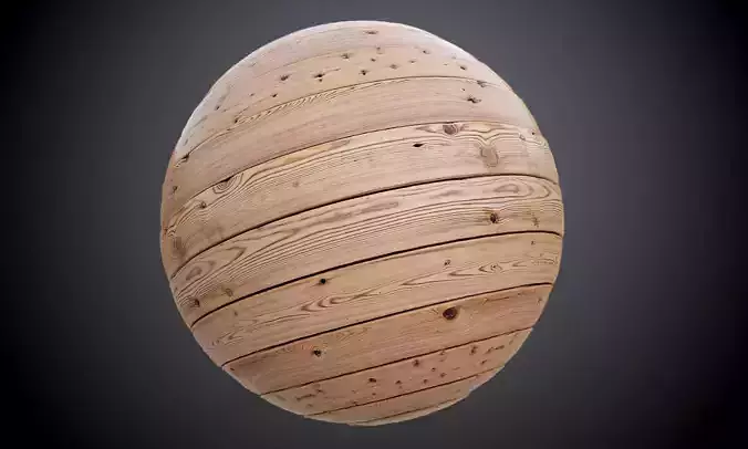 Wood Floor Knots Seamless PBR Texture