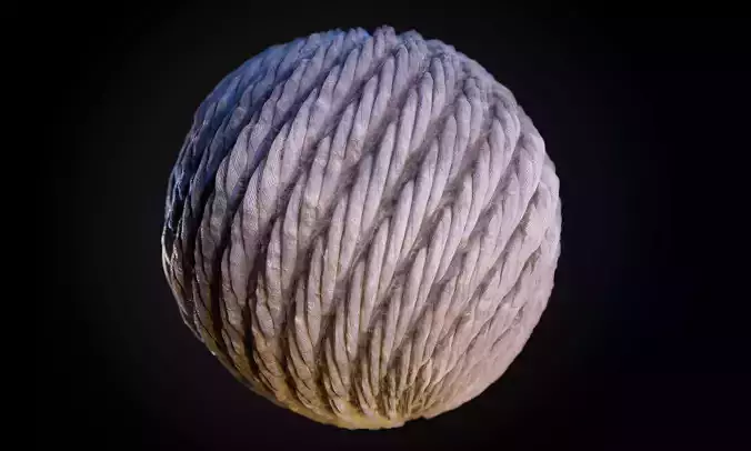 Rope Dirty Seamless PBR Texture