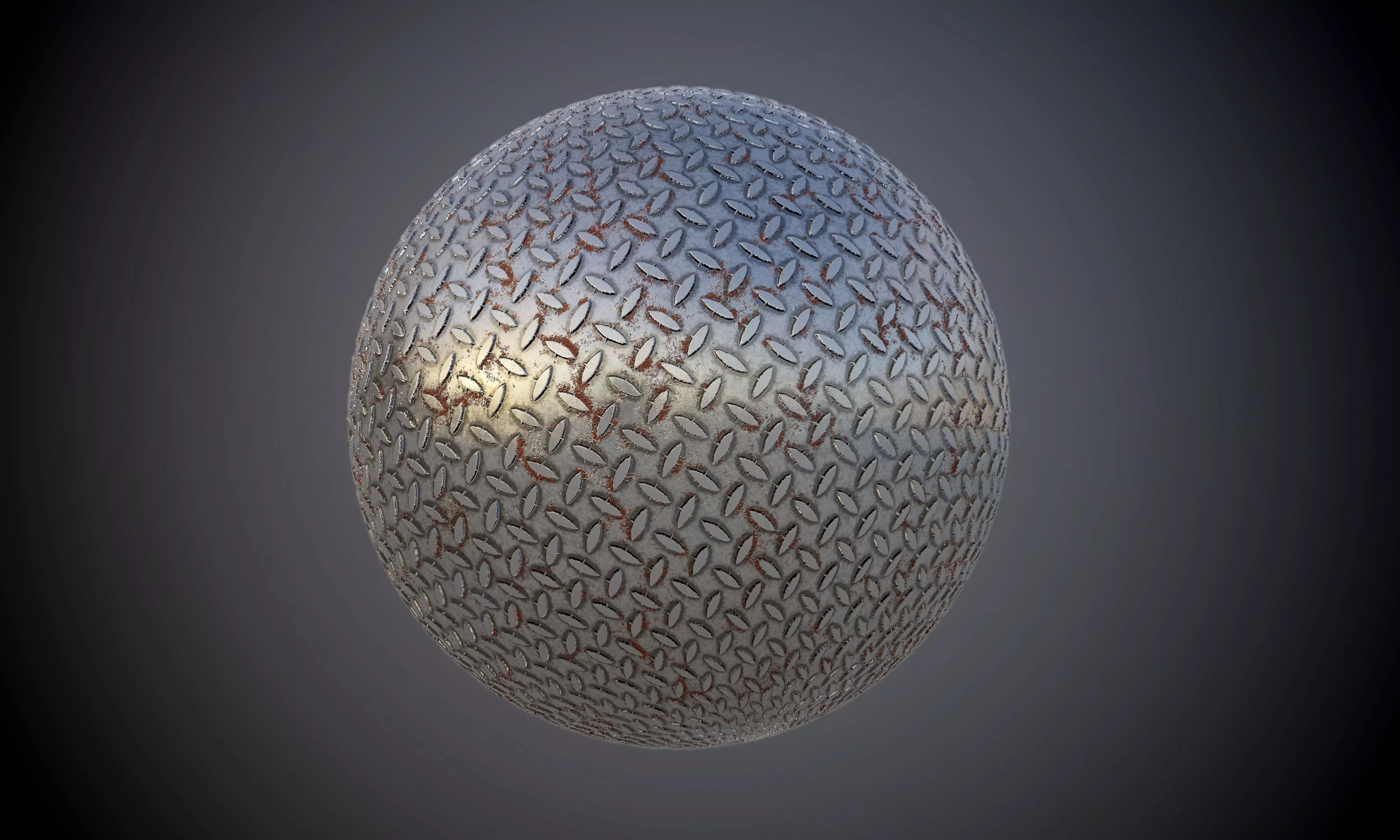Metal Kick Plate Diamond Seamless PBR Texture Texture_0