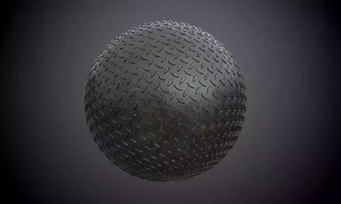 Metal Diamond Plate Military Seamless PBR Texture