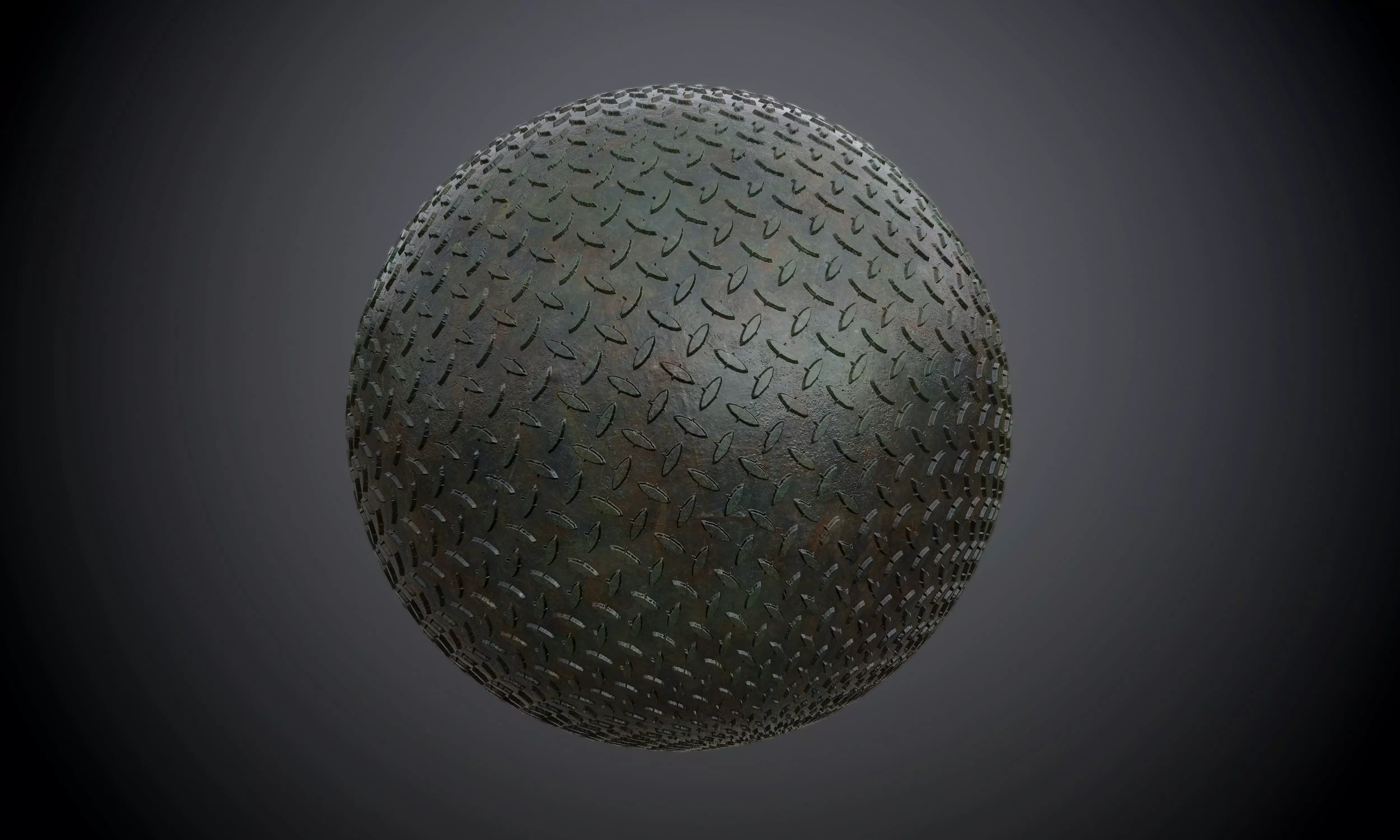 Metal Diamond Plate Military Seamless PBR Texture Texture_0