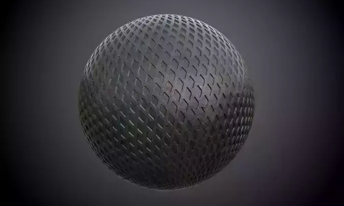 Metal Army Plate Diamond Seamless PBR Texture Texture
