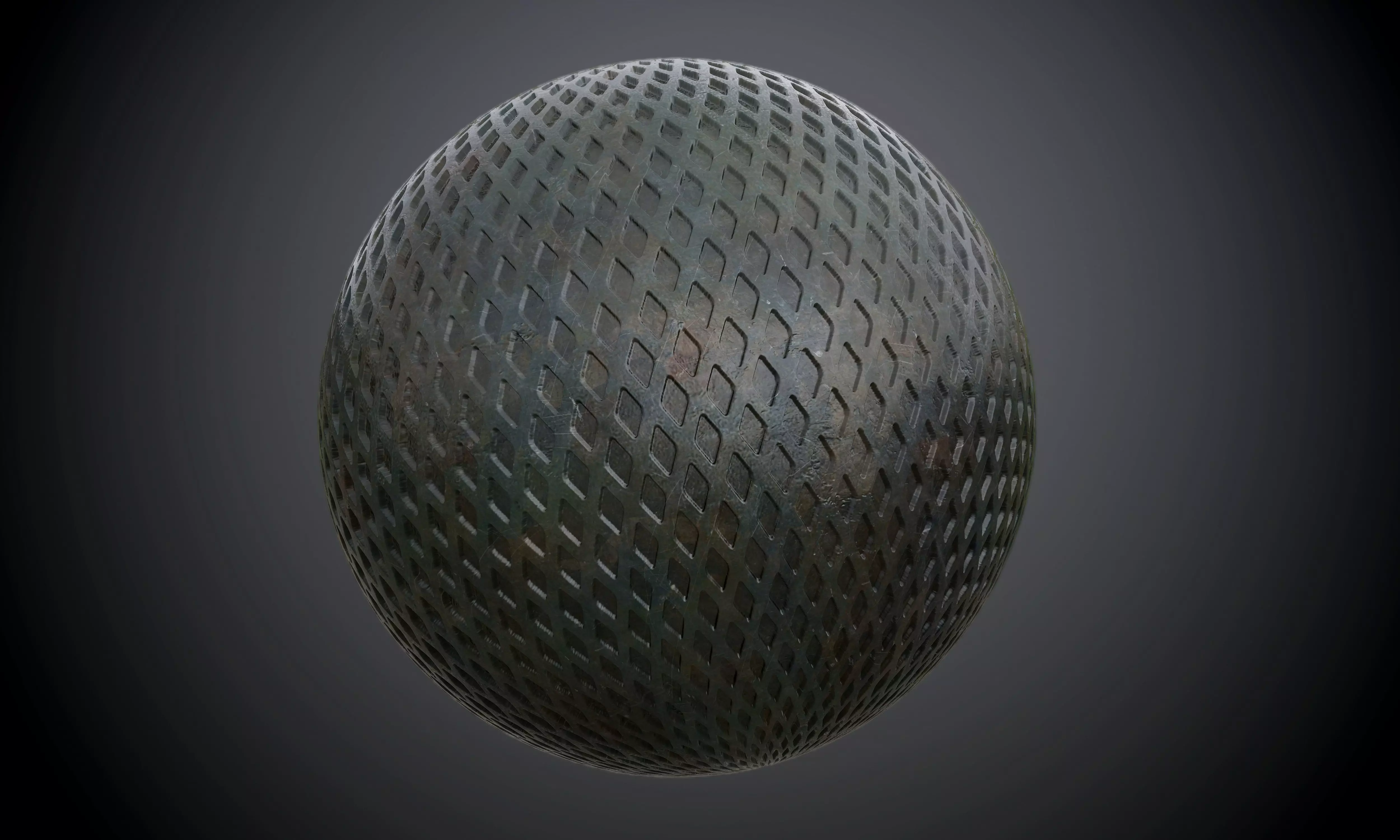 Metal Army Plate Diamond Seamless PBR Texture Texture_0