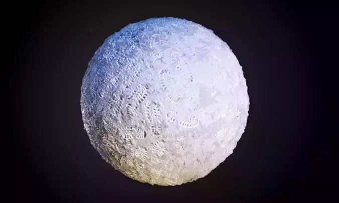 Snow with Footprints Seamless PBR Texture