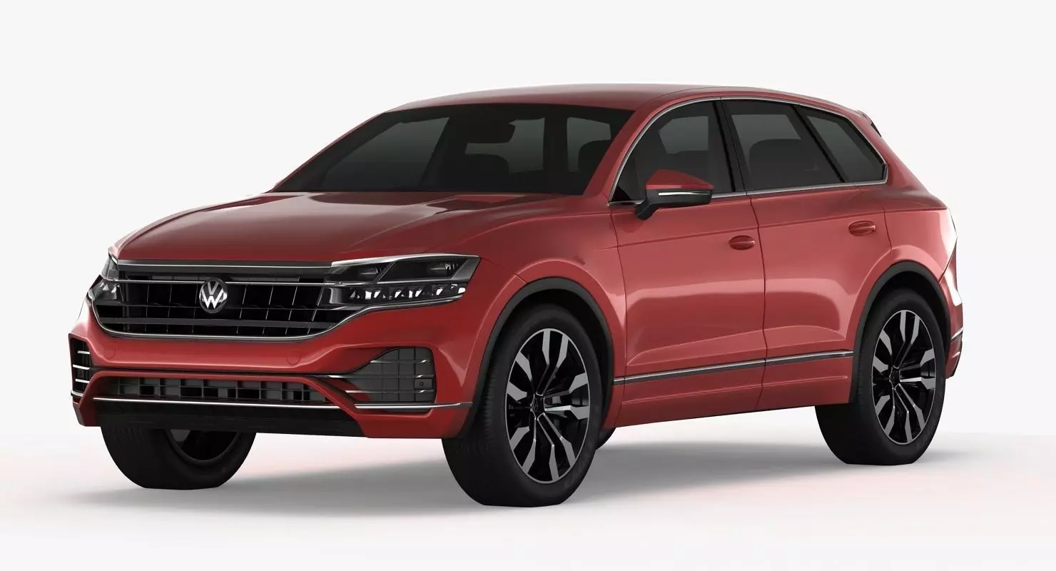 Volksvagen Touareg 2019 Low-poly 3D model_0