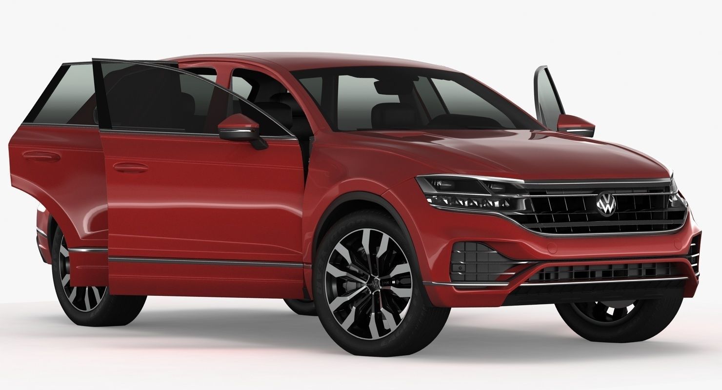 Volksvagen Touareg 2019 Low-poly 3D model_4