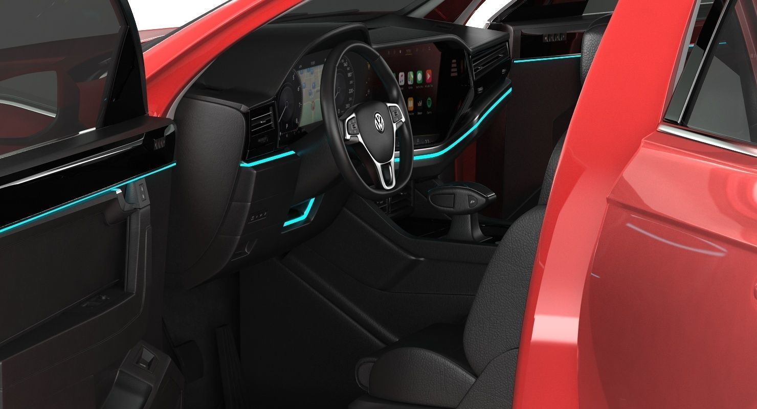 Volksvagen Touareg 2019 Low-poly 3D model_7