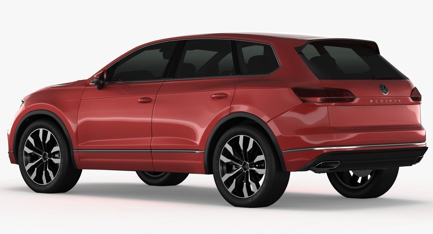 Volksvagen Touareg 2019 Low-poly 3D model_1