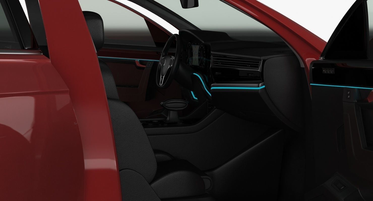 Volksvagen Touareg 2019 Low-poly 3D model_6