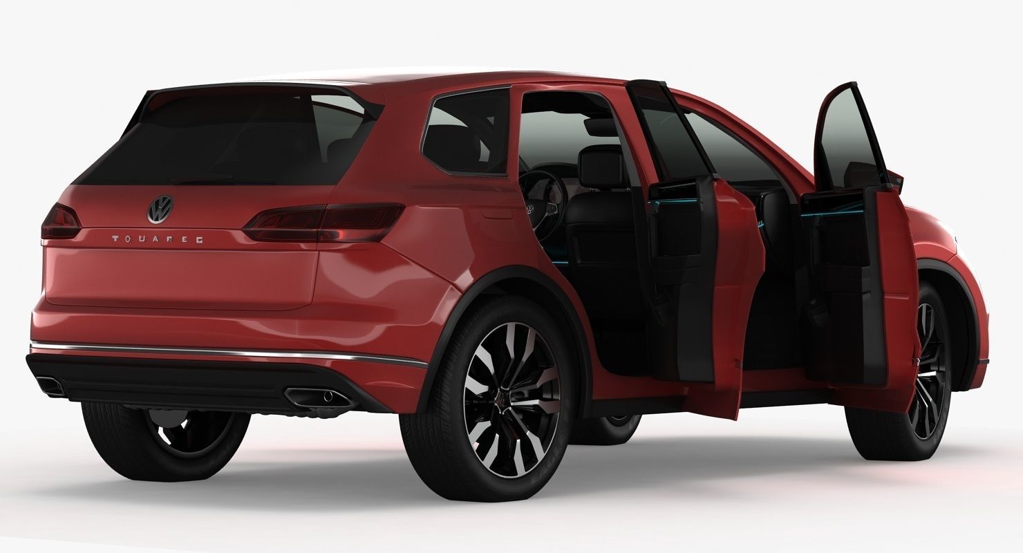 Volksvagen Touareg 2019 Low-poly 3D model_5