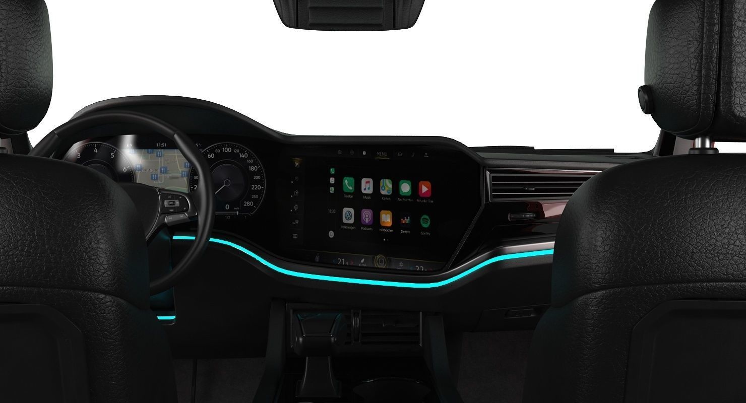 Volksvagen Touareg 2019 Low-poly 3D model_8