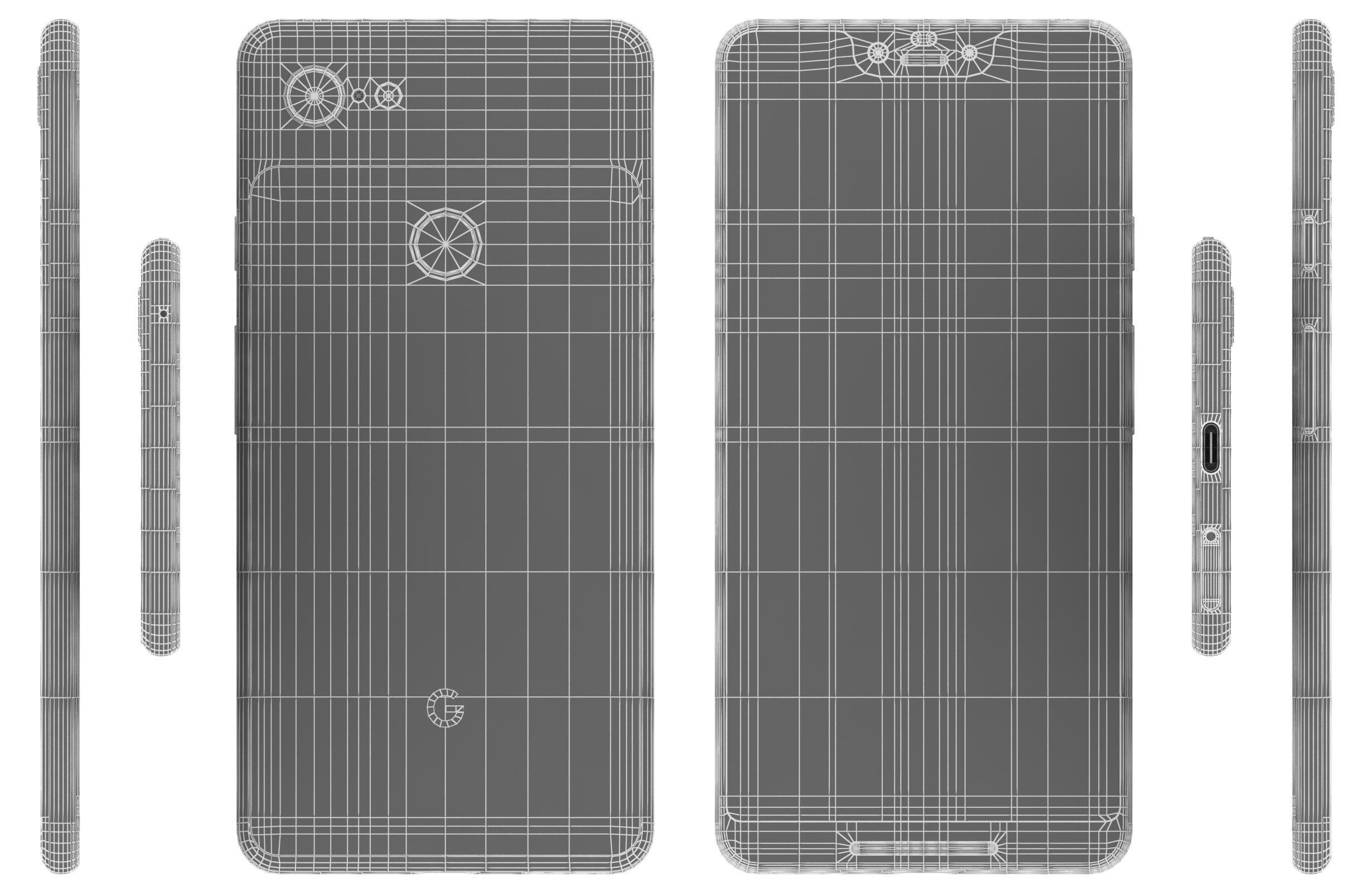 Google Pixel 3 XL All Colors 3D model_13