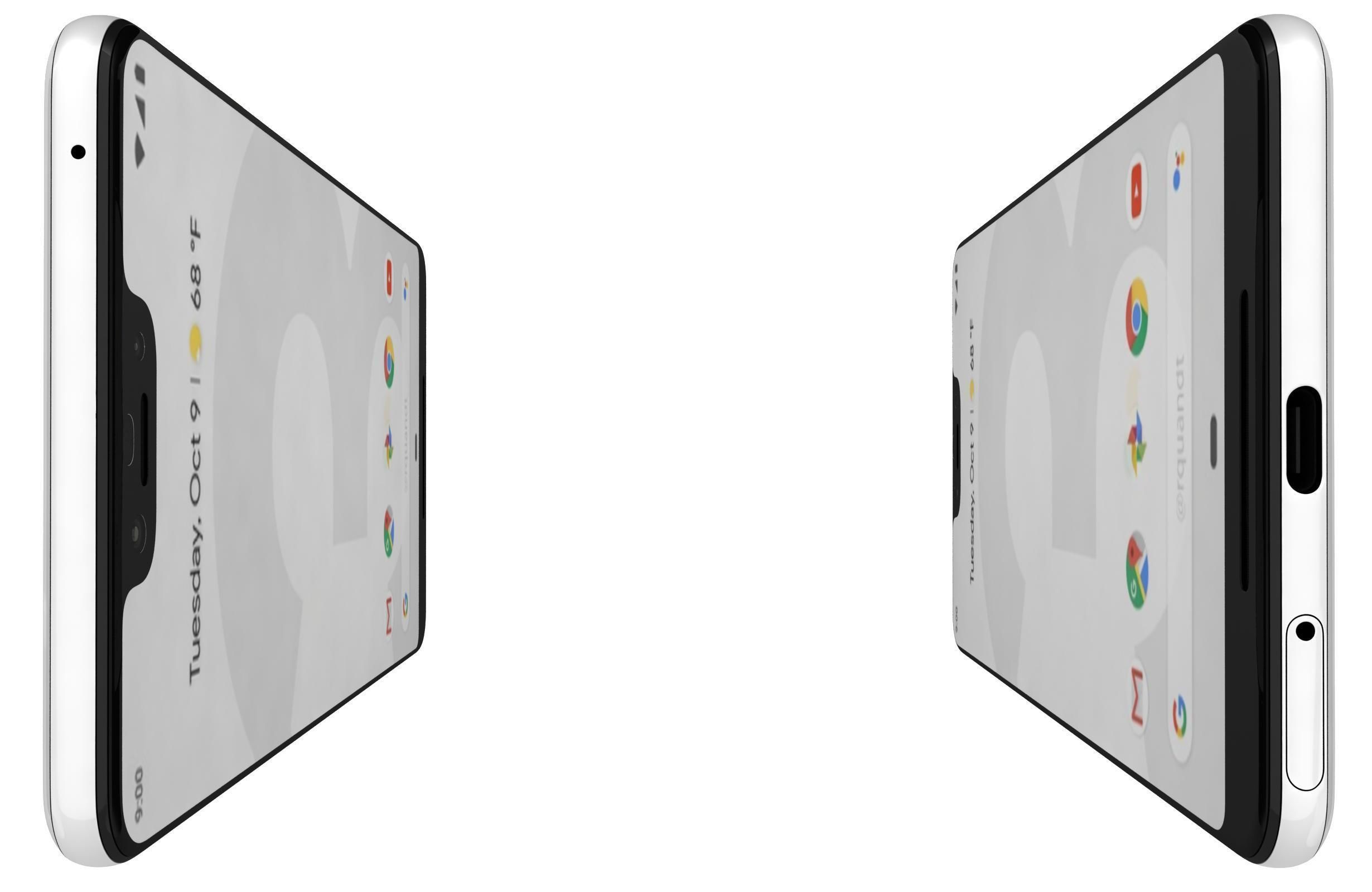 Google Pixel 3 XL All Colors 3D model_9