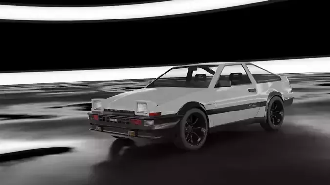 Toyota AE86 v2 3D model