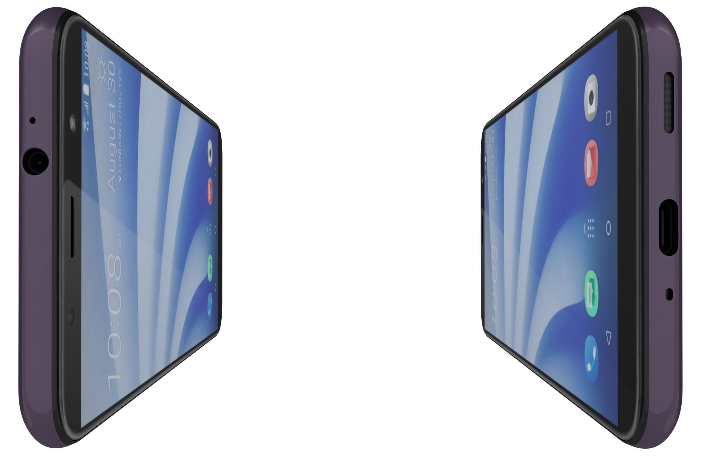 HTC U12 Life Moonlight Blue and Twilight Purple 3D model_10