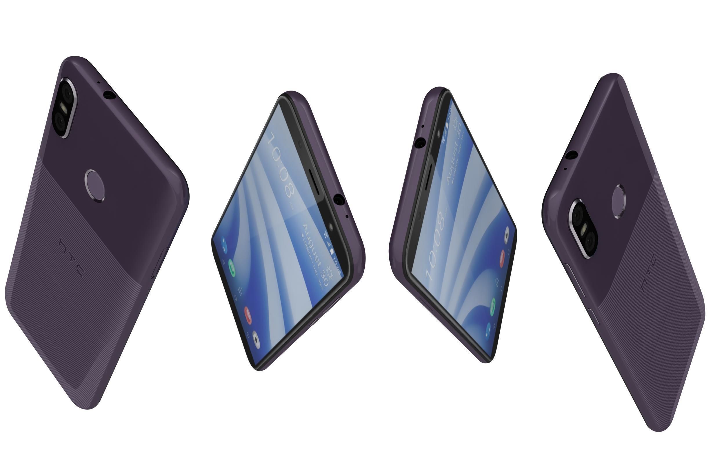 HTC U12 Life Moonlight Blue and Twilight Purple 3D model_8