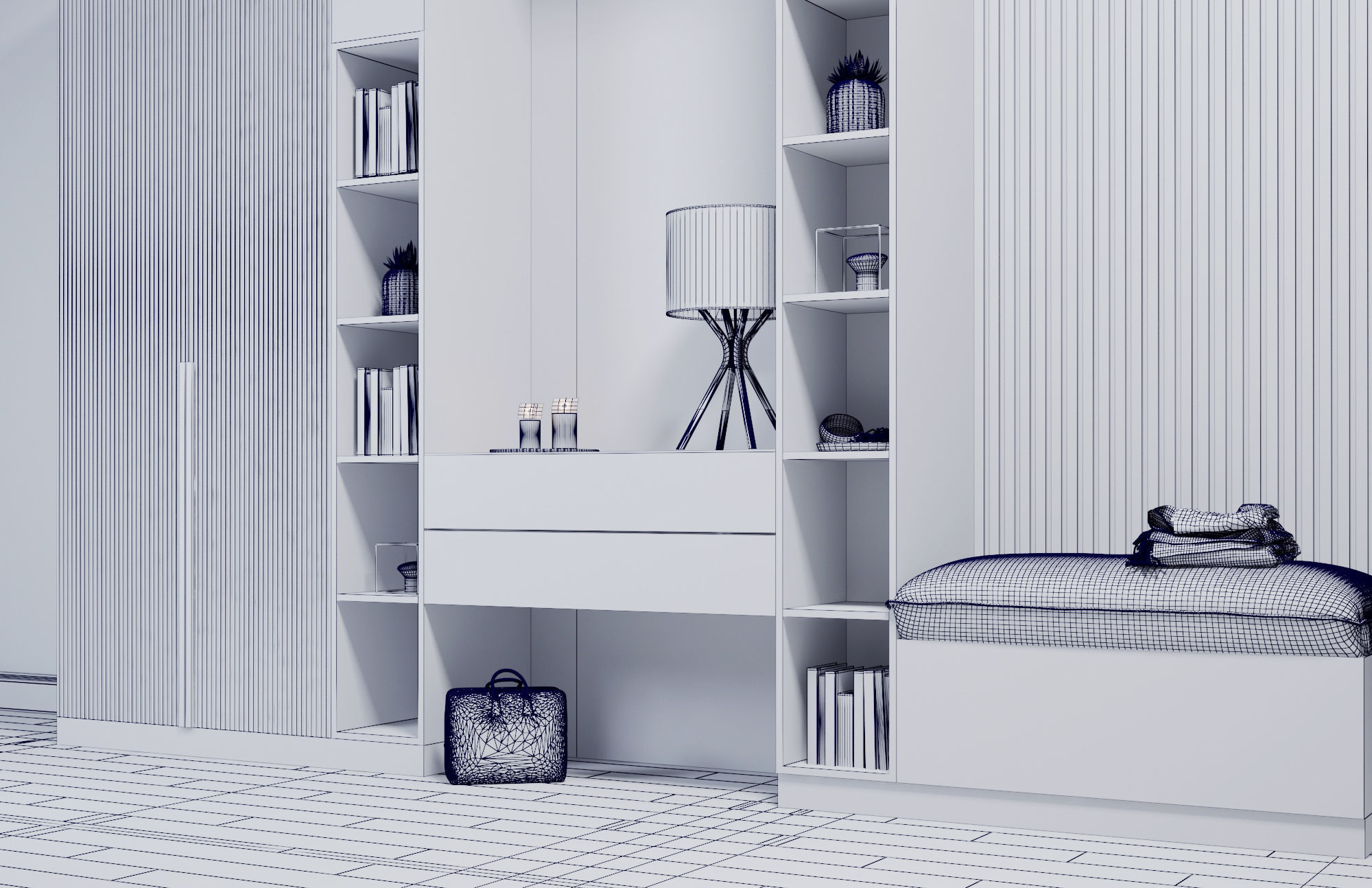 Entrance Hall Cabinet  3D model_3