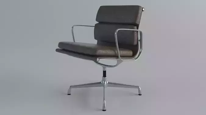 vitra Soft Pad Armchair Low-poly 3D model
