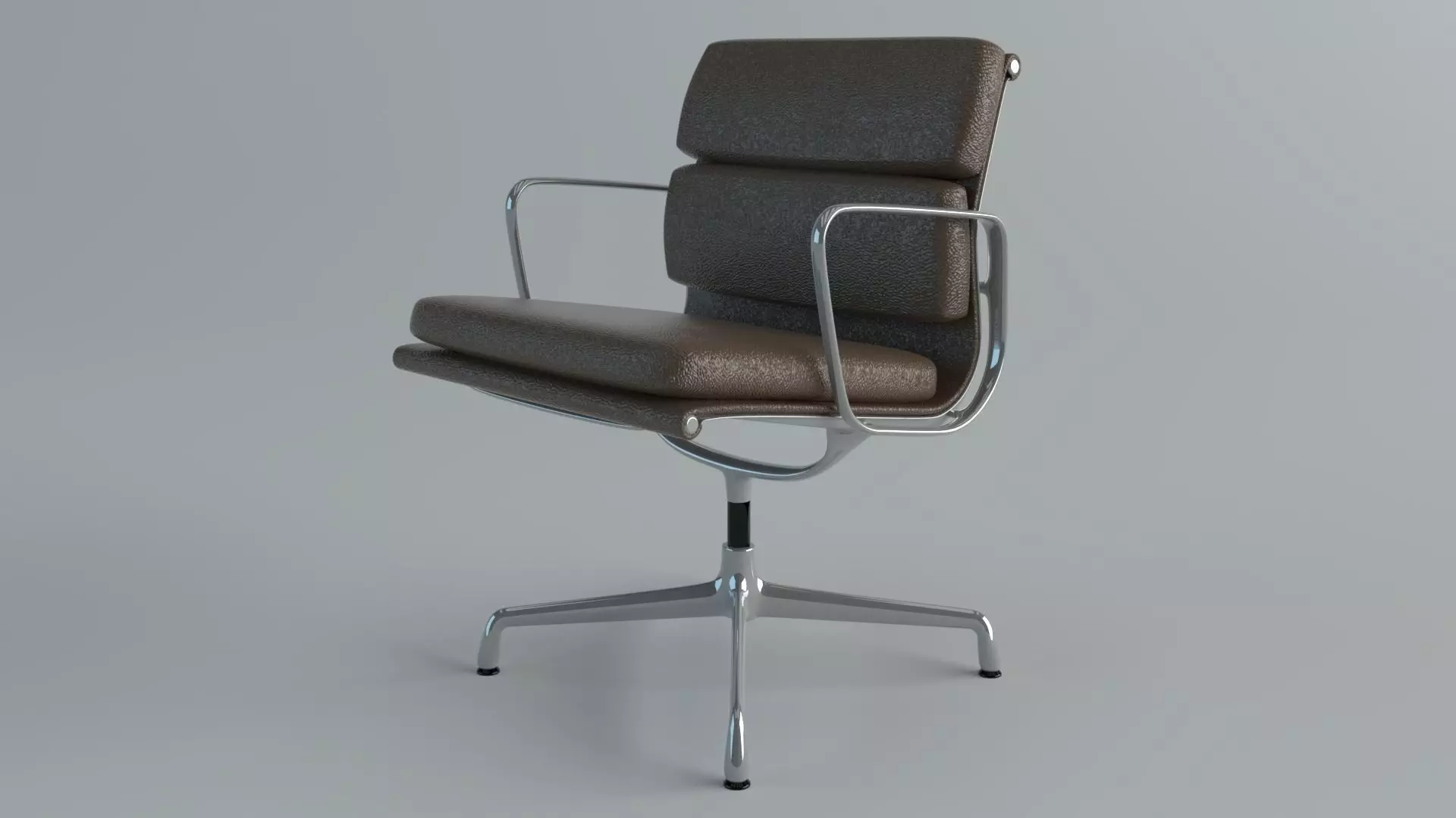 vitra Soft Pad Armchair Low-poly 3D model_0