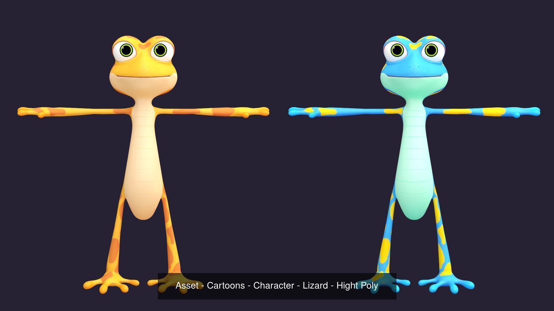 Asset - Cartoons - Character - Animals - Rig - Hight Poly 3D Model Collection_21