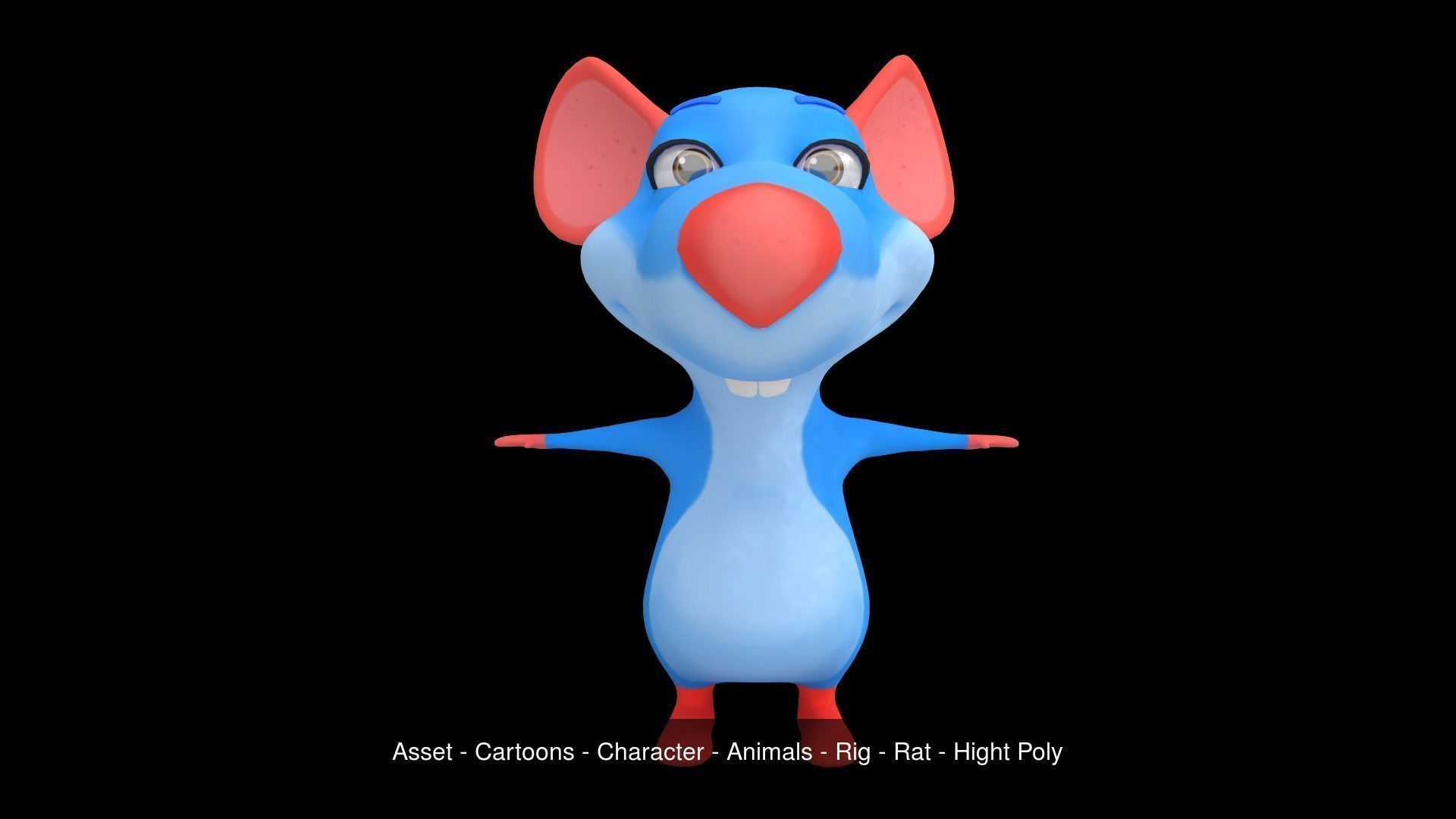 Asset - Cartoons - Character - Animals - Rig - Hight Poly 3D Model Collection_17
