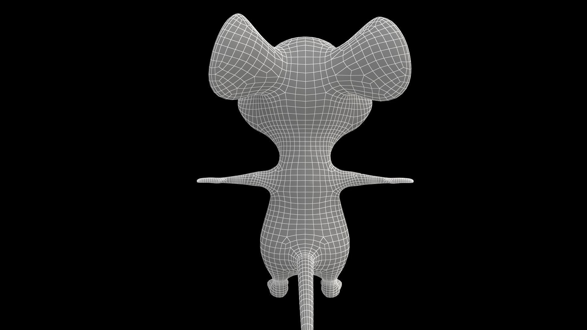 Asset - Cartoons - Character - Animals - Rig - Rat - Hight Poly Low-poly 3D model_9