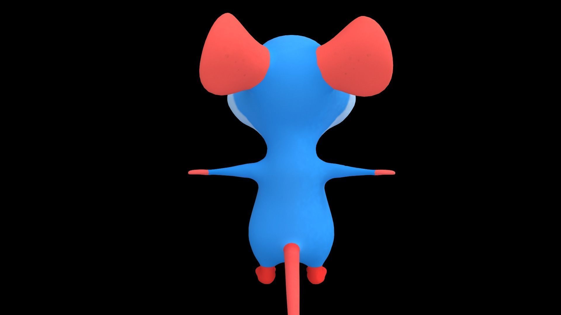 Asset - Cartoons - Character - Animals - Rig - Rat - Hight Poly Low-poly 3D model_5