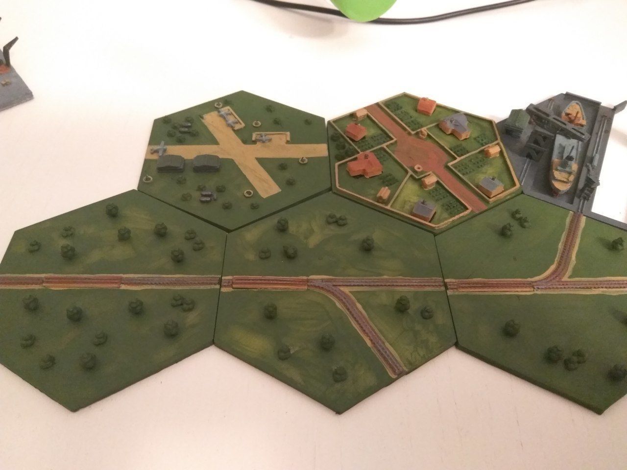 Hex railroad right and right 3D print model_1