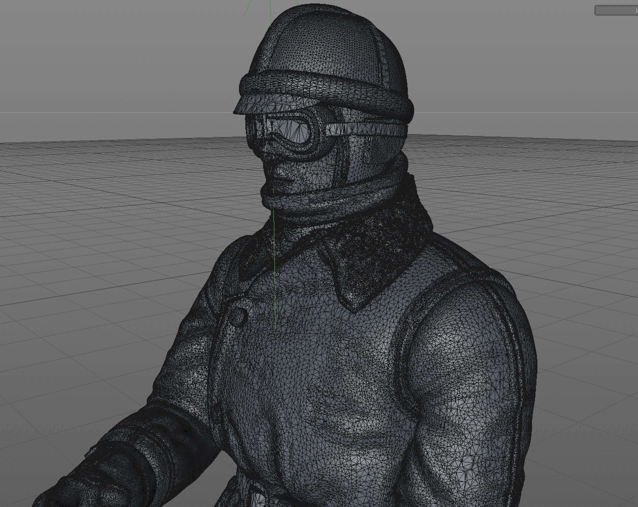 WW I Pilot 3D print model_4