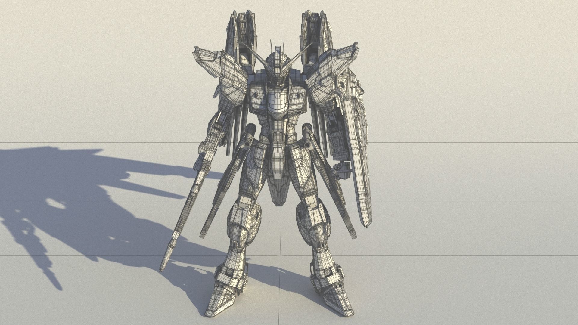 Freedom Gundam 3D model_7
