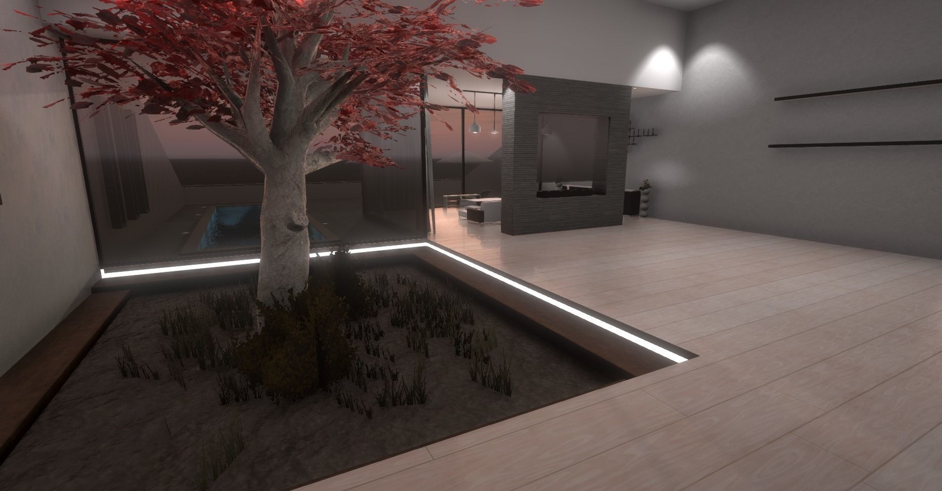 Luxury Apartment Low-poly 3D model_3