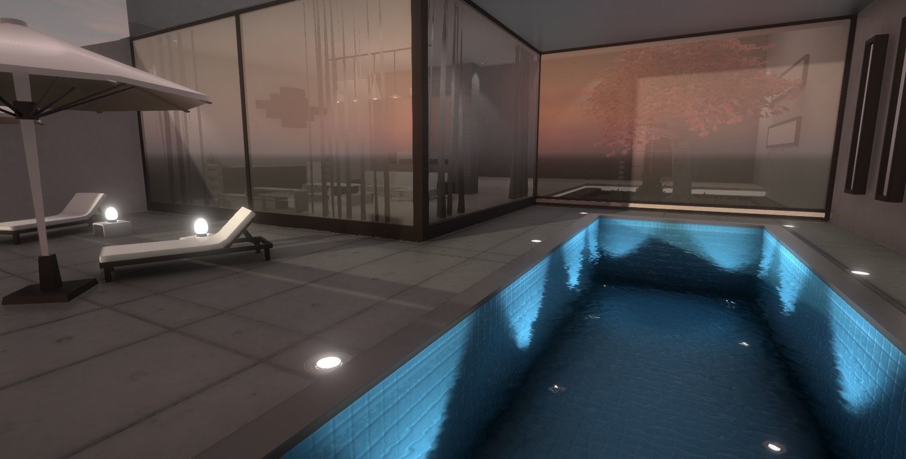 Luxury Apartment Low-poly 3D model_4