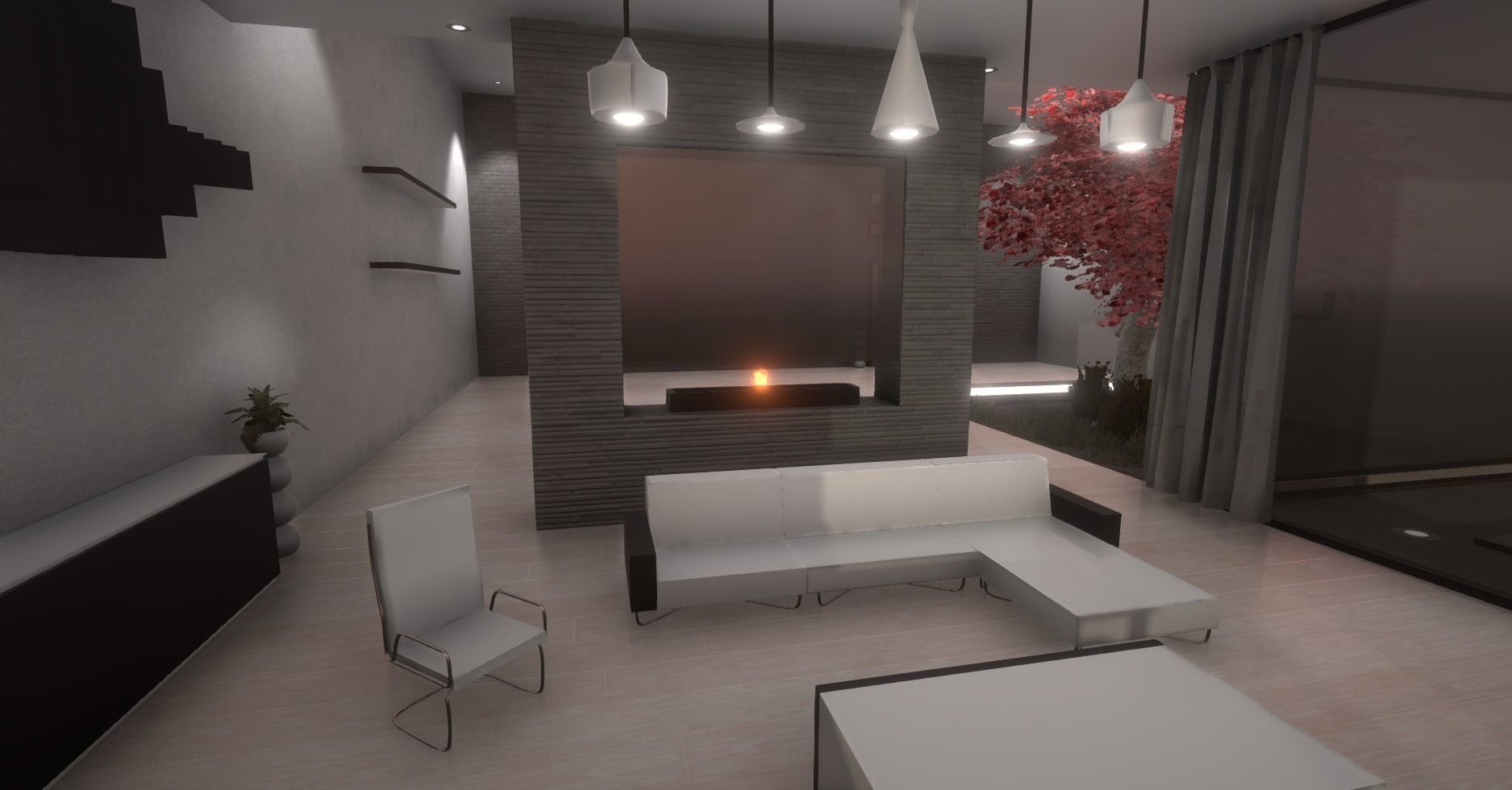 Luxury Apartment Low-poly 3D model_5