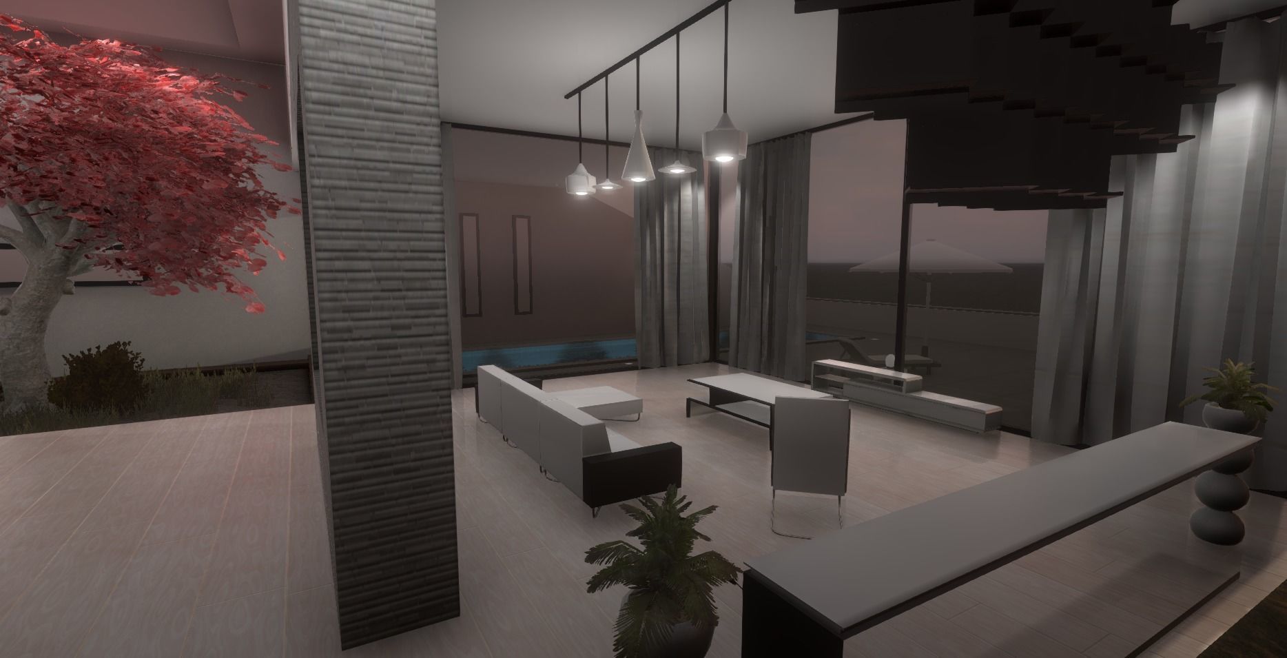 Luxury Apartment Low-poly 3D model_7