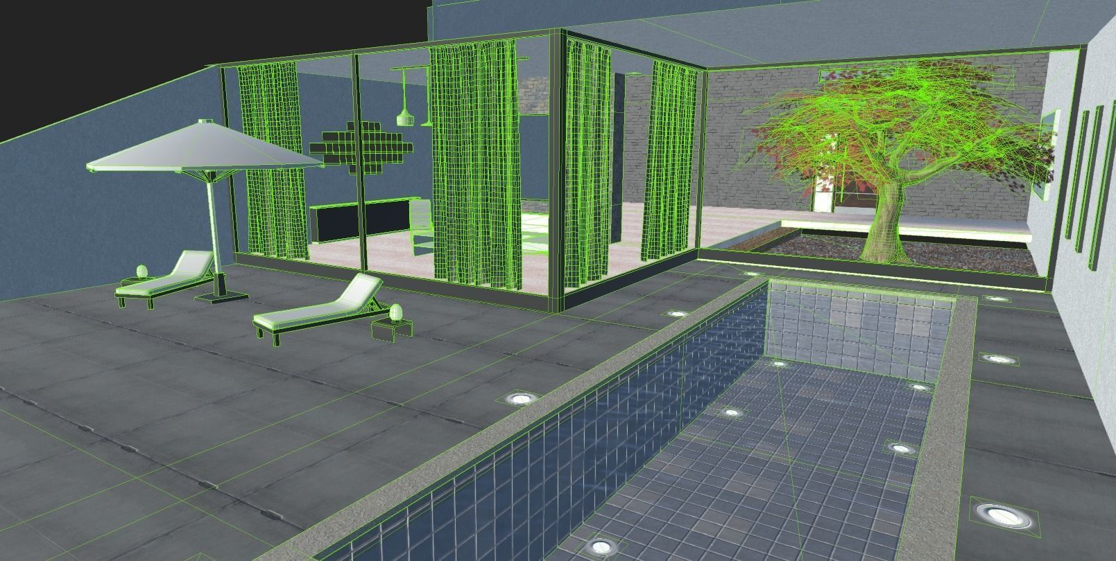 Luxury Apartment Low-poly 3D model_9