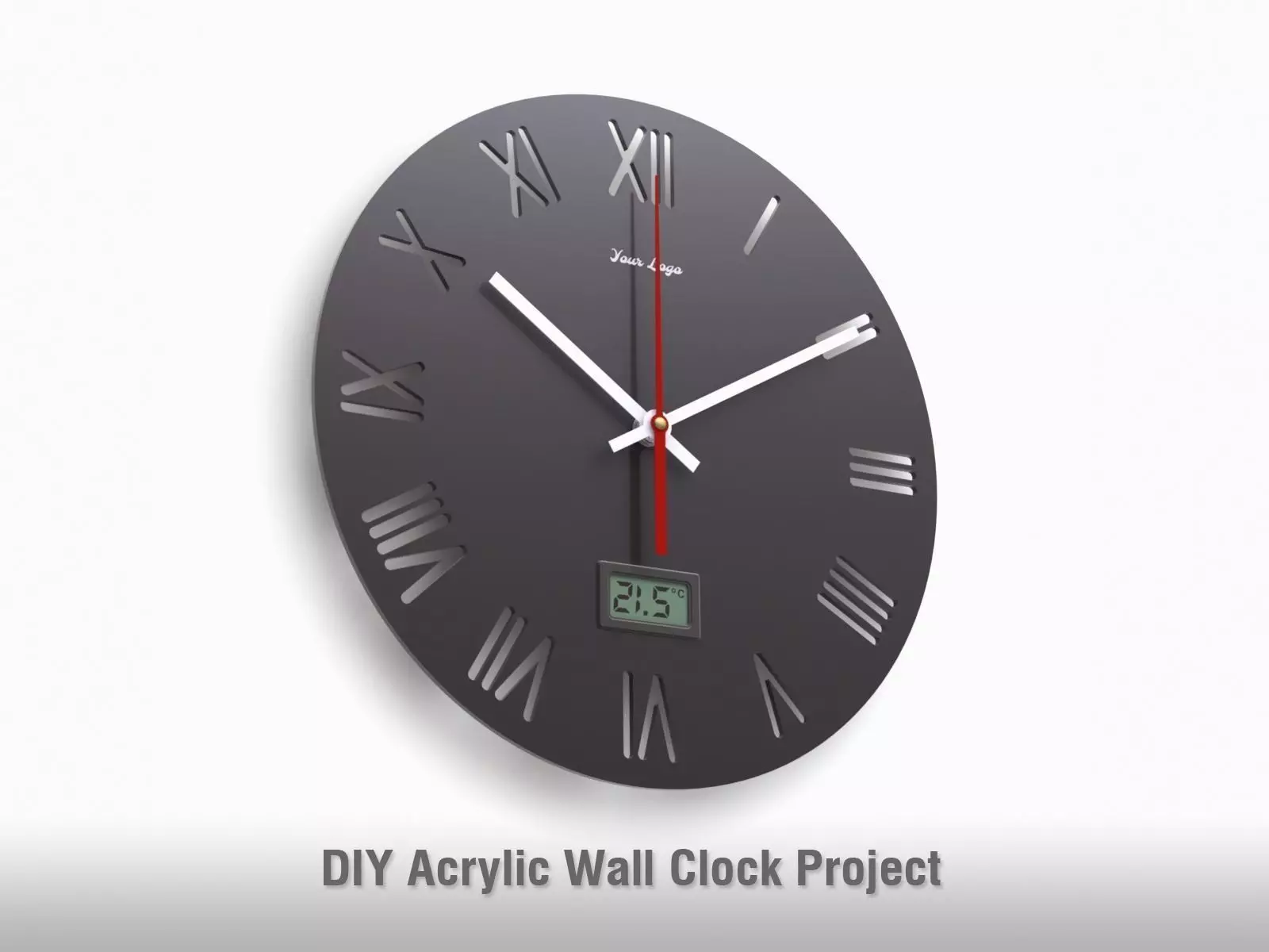 DIY Acrylic Wall Clock Project - V1 3D model
