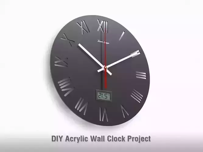 DIY Acrylic Wall Clock Project - V1