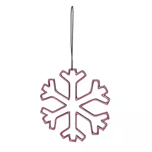 Snowflake Decoration Pink