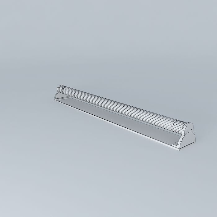 Long Lamp Free 3D model_4