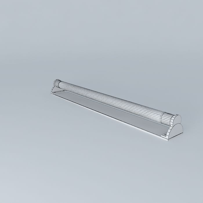 Long Lamp Free 3D model_3