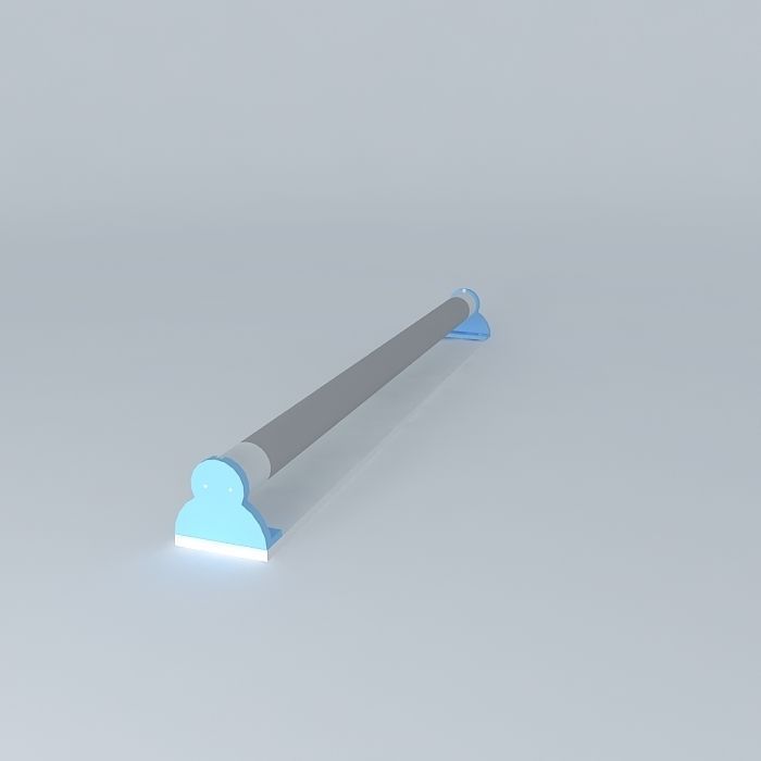 Long Lamp Free 3D model_1