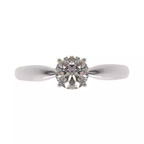 Tiffany Harmony style engagement ring ready for manufacturing 3D print model