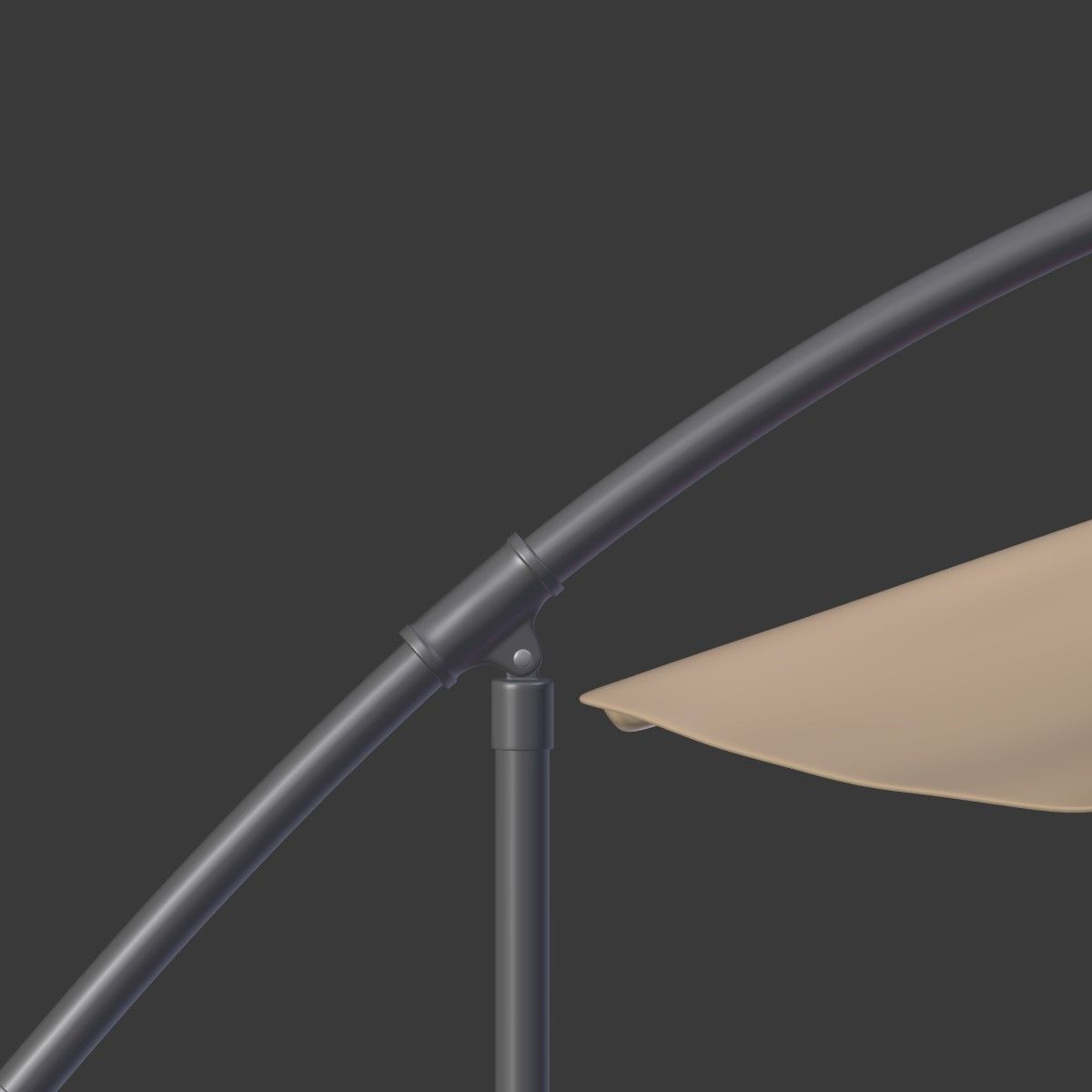 Deck Umbrella - Parasol 4 Low-poly 3D model_18