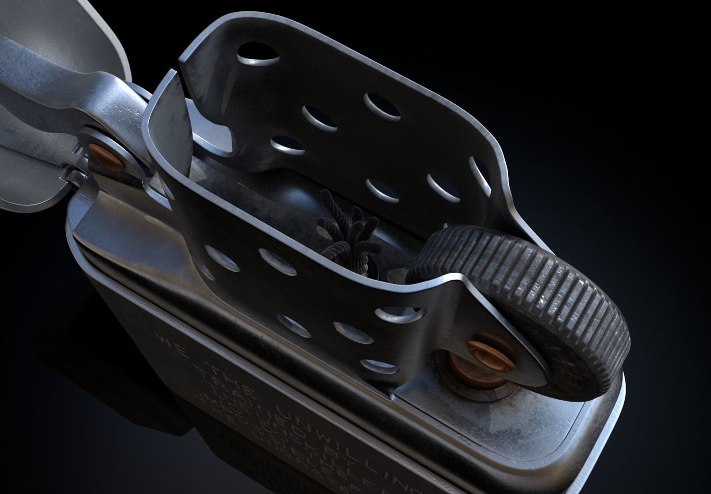 Zippo Lighter 3D model_5