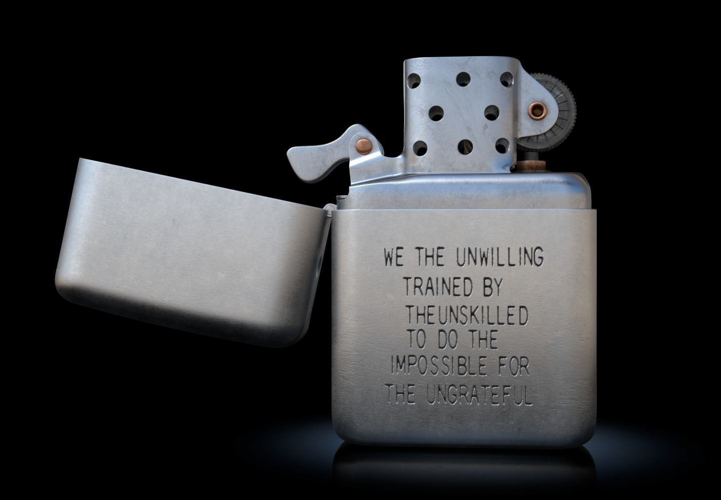 Zippo Lighter 3D model_2