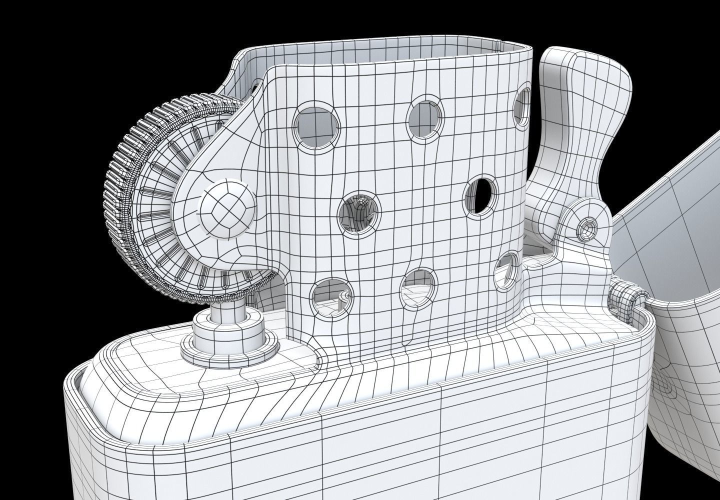 Zippo Lighter 3D model_10