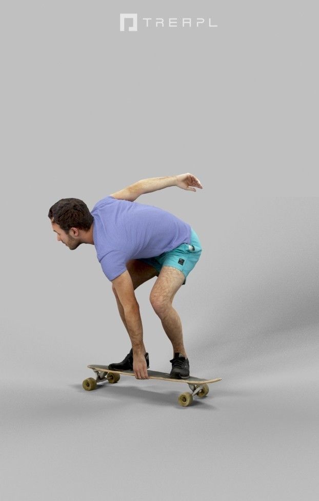 Scanned Man Woman Bike Bicycle Foreground People Volume 01 3D Model Collection_50