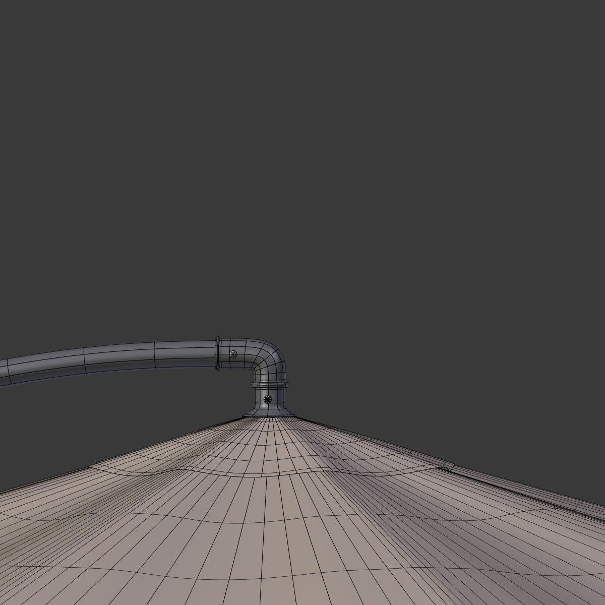 Deck Umbrella 5 Low-poly 3D model_15