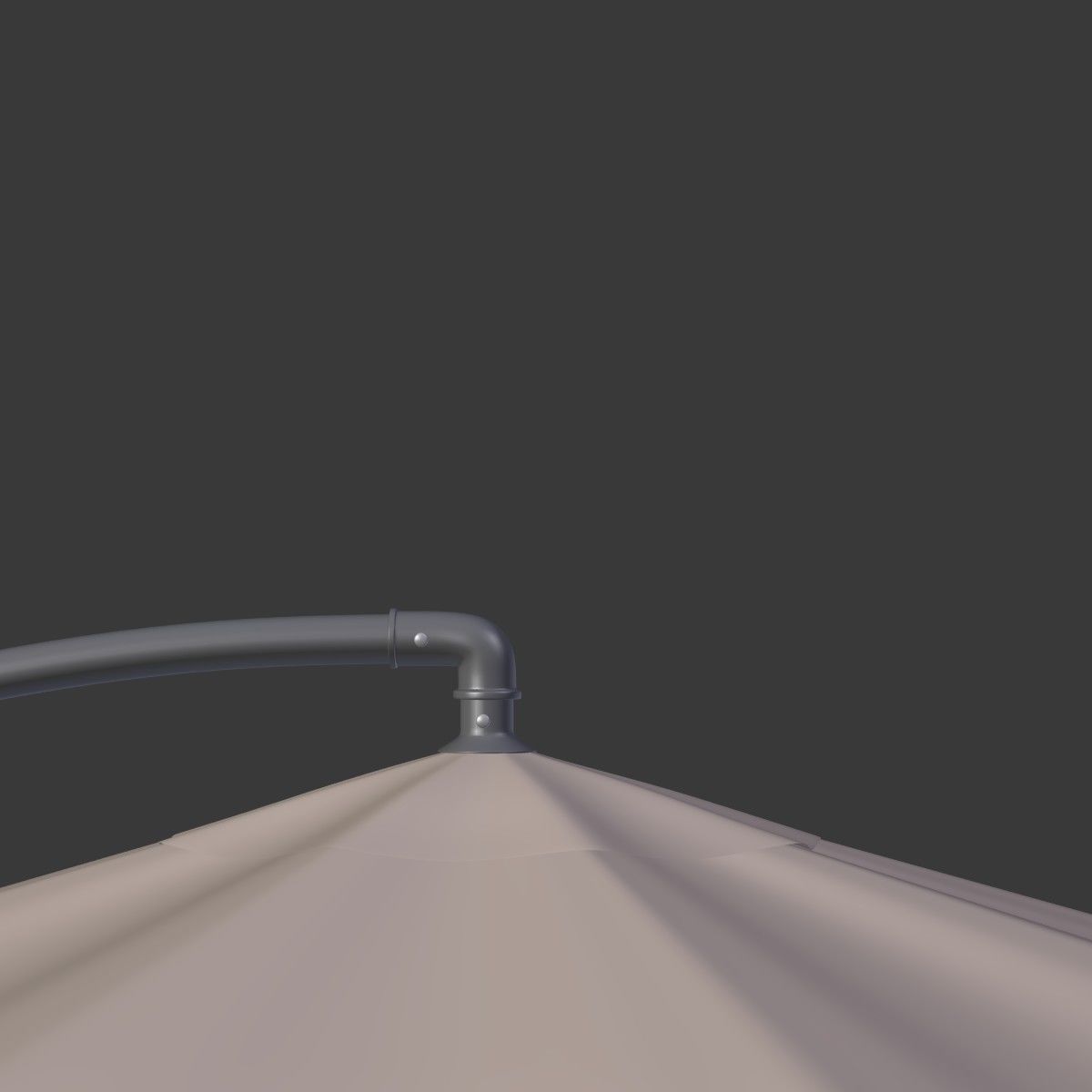 Deck Umbrella 5 Low-poly 3D model_14